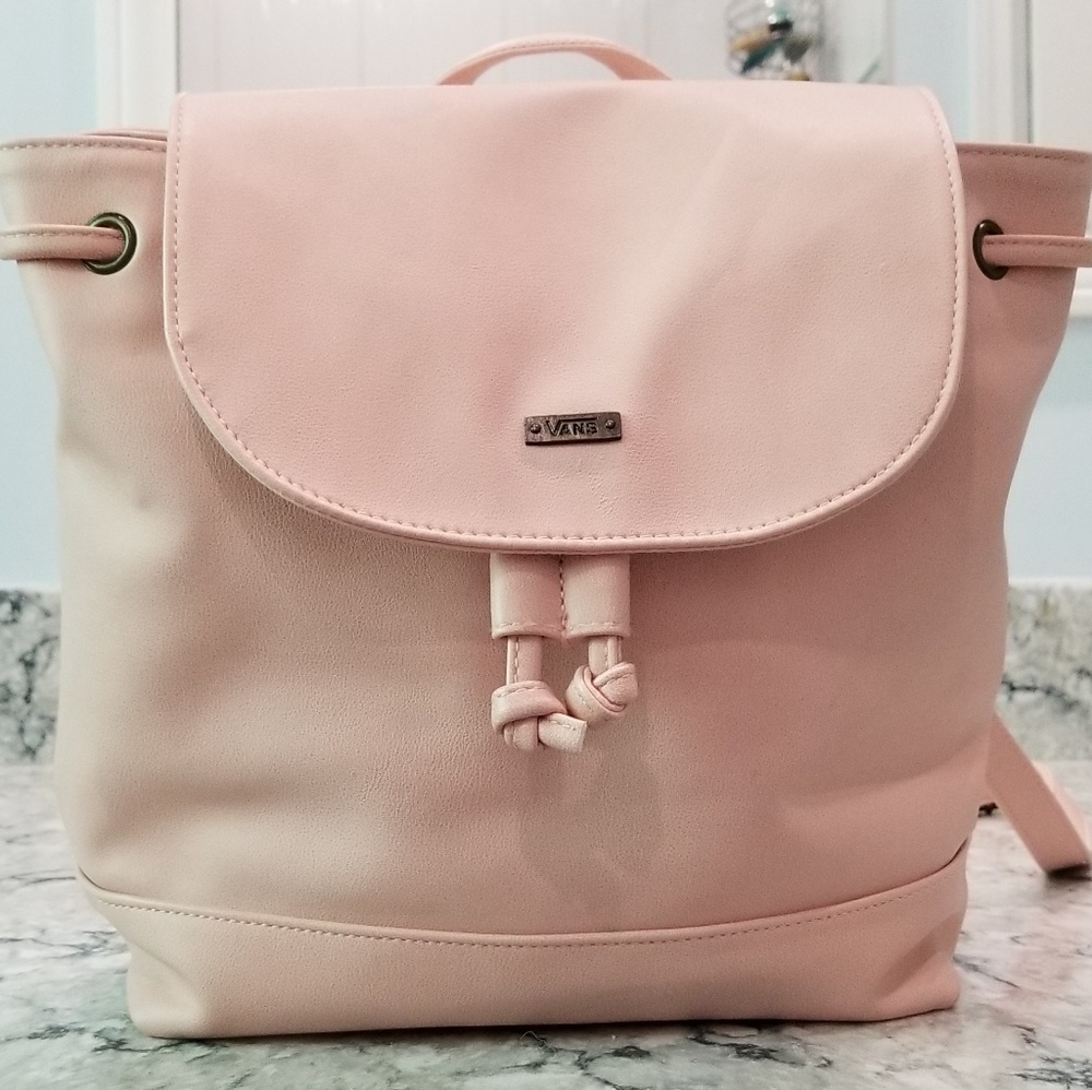 Vans light pink mini backpack
